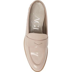 AGL Stud Trim Penny Loafer Mule sz 38.5